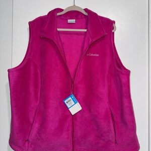 Columbia Magenta Fleece Outerwear